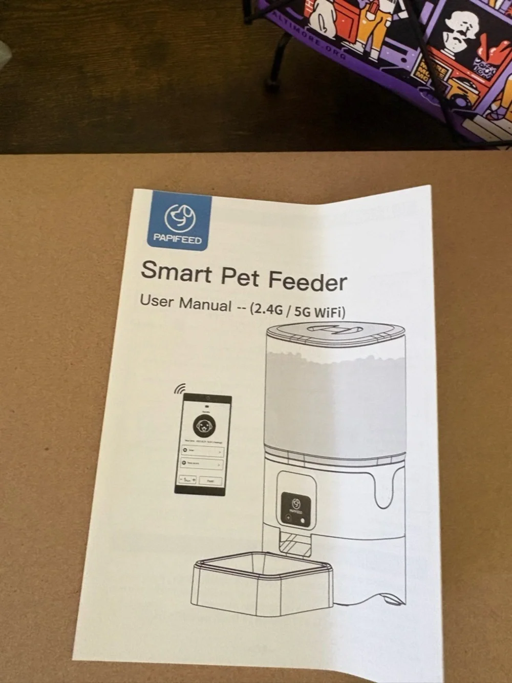Papifeed Smart Automatic Pet Feeder APP Control Stainless Steel Bowl